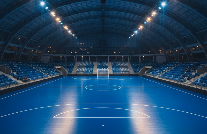 Rába Futsal Aréna kék pályája